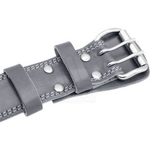 เข็มขัดยกน้ำหนักหนังวัวคุณภาพสูง ทนทาน สำหรับผู้ชาย พร้อมหัวเข็มขัดแบบพินน้ำหนักเบา แข็งแรง ไม่ลื่น - Product Image 5