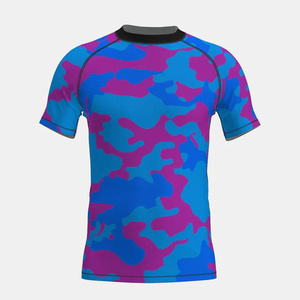 Rashguard de Jiu Jitsu à Impression Numérique Personnalisée 2026 – Vente en Gros de Rashguards Imprimés de Haute Qualité à Manches Courtes pour Hommes - Product Image 5