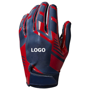 Custom American Football Gloves Youth Adults Hand Grips Breathable Lightweight Sticky Palm Receiver Sports Gloves Practice <b>Game</b> - Product Image 2