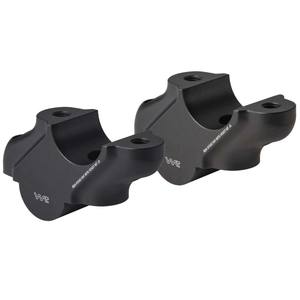 Elevadores de Manillar Negros para Royal Enfield Himalayan 411 450 Scram 411 2018-2025, 30 mm de Altura - Product Image 1