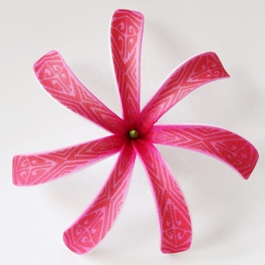 Accessoire de mode de style hawaïen en mousse EVA de haute qualité, fait à la main, avec motif de fleur de Tiare de Tahiti, imprimé spécial motif tatouage, Sunne - Product Image 4