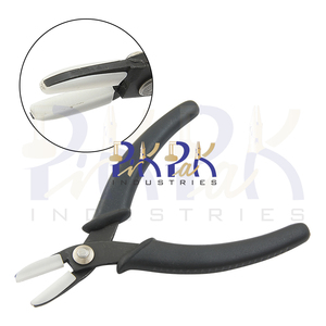 Mandíbula de nailon de 130mm, alicates de punta plana, mangos de plástico de resorte para fabricación de joyas, bricolaje, alambre, circlip, pesca - Product Image 1