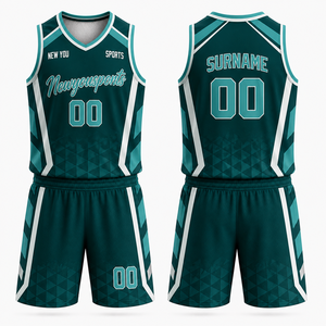 Ensemble d'uniformes de basketball personnalisés par transfert thermique – Maillot et short d'équipe personnalisables, rouge uni, respirant, séchage rapide, anti-UV, automne - Product Image 1