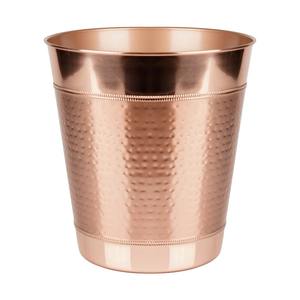 Cubo de Basura Decorativo de Metal de Cobre, Moderno y Hecho a Mano, para Hogar, Oficina, Cocina, Habitaciones de Hotel, Uso en Mesa, de la India - Product Image 1