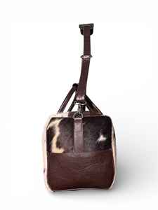 Bolsa de Viaje de Cuero Genuino de Alta Calidad con Cierre de Cremallera, Ligera, Gran Capacidad, Precio de Fábrica LHODB-0068 - Product Image 2