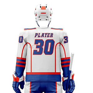 ชุดฮอกกี้น้ำแข็งรุ่นใหม่ปี 2026 บริการสั่งทำแบบ Sublimation OEM ผ้าโพลีเอสเตอร์ 100% ระบายอากาศได้ดี แห้งเร็ว คุณภาพสูง สำหรับผู้ใหญ่ทุกเพศ - Product Image 5
