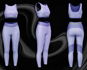 Conjunto de Leggings y Sujetador Deportivo sin Tirantes para Mujer, 180-240 GSM, Sublimación Personalizada, Antibacteriano, Marca Privada, Ropa Deportiva OEM - Product Image 3