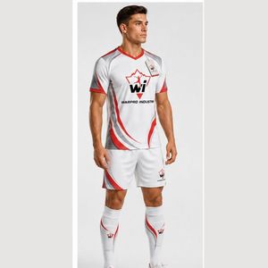 Uniforme de Fútbol Personalizado, Ropa Deportiva para Equipos, Jersey y Pantalones Cortos de Fútbol Transpirables y Ligeros Diseñados para Entrenamiento de Fútbol - Product Image 5