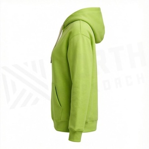 Sudadera con Capucha Oversize de Forro Polar para Mujer con Bolsillo, Ajuste Holgado, Informal, Deportiva, para Entrenamiento, Estampada, Tejida, Prenda Superior - Product Image 3
