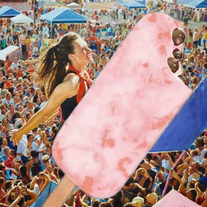 Helado Suave de Melocotón de Taiwán Mejor Calidad Sabor a Boba Congelación Rápida Sabor en Capas Caja de Empaque - Product Image 1