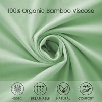 Taie d'oreiller 4 pièces en fibre de bambou 100% respirante, rafraîchissante, écologique, toutes saisons, motif animalier ou uni, taille King, pour la maison