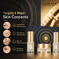 Ensemble de soins de la peau Natural Beauty, cadeau, crème anti-âge pour le visage et sérum facial, kit de soins de la peau en format voyage, 3 pièces