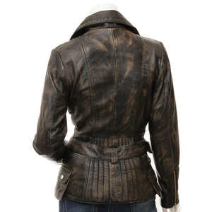 Nouvelles arrivées : vestes en cuir véritable personnalisées pour femmes, automne, satin, prix bas, dernière mode, en gros. - Product Image 2