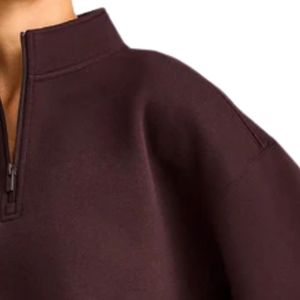 Womens Casual Fleece Pullover Sweatshirt <b>Long</b> <b>Sleeve</b> Crew Neck Warm Soft Comfortable <b>Top</b> Relaxed Fit Fashion Clothing for Gym - Product Image 5