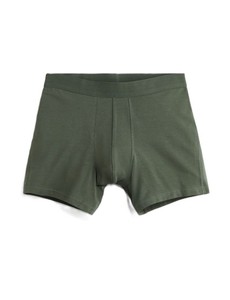 Calzoncillos bóxer para hombre, de corte medio, color liso, transpirables, de algodón y elastano, ropa interior de punto de alta calidad, con logo personalizado. - Product Image 4