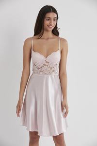 Peignoir Élégant sans Manches pour Femme, Grande Taille, Ensemble de Nuisettes et Lingerie Sexy 2 Pièces, Vêtements de Détente en Gros - Product Image 4