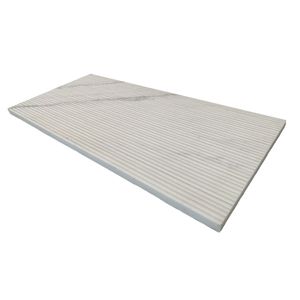 Marmo Bianco 12*24 con Finitura Texturizzata OL e Design Scanalato 3D per Decorazione Murale - Product Image 4