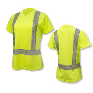 Camisetas Polo de Trabajo de Alta Visibilidad Clase 2 Personalizadas, con Cinta Reflectante Plateada FR, Poliéster, Tallas Grandes, Uniforme de Seguridad para Construcción de Carreteras - Product Image 3
