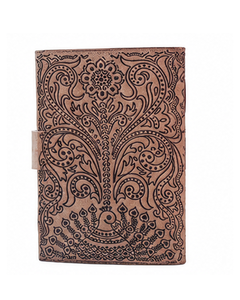Peacock Leather <b>Journal</b> | Vintage Leather Notebook | Blank <b>Writing</b> Diary | Travel Sketchbook with Snap Closure - Product Image 6