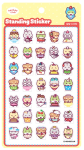 สติกเกอร์ติดกระเป๋า [HIHI Club] ลายขนมหวานน่ารัก ตัวการ์ตูน 3 มิติ แบบป๊อปอัพ สำหรับตกแต่งไดอารี่ สมุดแพลนเนอร์ แล็ปท็อป โทรศัพท์ ขายส่ง - Product Image 1
