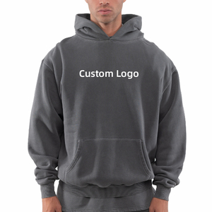 Sweat à capuche unisexe personnalisé en polaire pour l'hiver - 100% Coton S-3XL 10 Couleurs - Fabricant sous marque privée Coupe classique pour homme Motif numérique perlé - Product Image 1