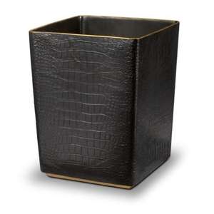 Poubelle décorative en cuir, facilement transportable, à poser au sol, pour déchets secs, style unique, pour la maison - Product Image 5