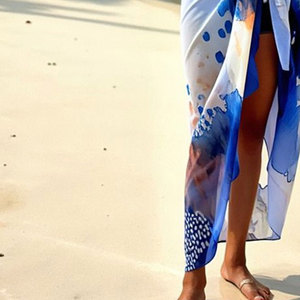 Pareo Ligero de Playa para Mujer, Falda Cruzada de Verano, Traje de Baño de Moda, Ropa de Playa Tropical para Vacaciones - Product Image 2