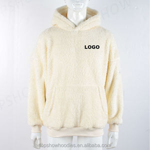 Sweat-shirt à capuche en sherpa pour homme avec doublure en polaire polyester, service de marque privée pour les boutiques de vêtements en ligne - Product Image 2