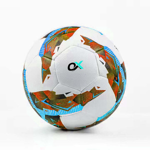Ballon de football officiel personnalisé Oxva Industries, taille 5, en cuir PU, thermocollé, cousu à la machine, léger, haute qualité - Product Image 2