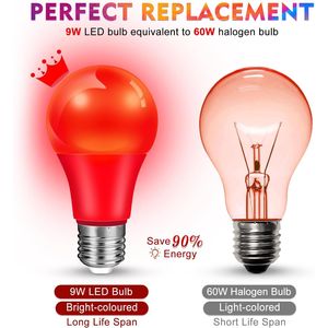 Confezione da 2 Lampadine LED a Luce Blu da 9W (Equivalente a 60W) con Attacco E26 per Illuminazione Domestica, Festiva, Matrimoni, Bar, Decorazioni e Illuminazione per Feste - Product Image 2