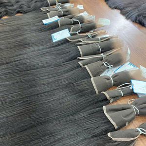 Precio de fábrica negro crudo cierre recto encaje cabello HD Frontal humano encaje extensiones de cabello sin enredos sin desprendimiento listo para enviar - Product Image 3