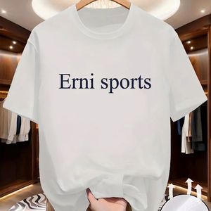 เสื้อยืดกีฬาเจอร์ซีย์แห้งเร็ว ระบายอากาศได้ดี น้ำหนัก 220 กรัม แขนสั้น เหมาะสำหรับออกกำลังกาย ฟิตเนส วิ่ง เทรนนิ่ง พิมพ์ลายตัวอักษร แบบยูนิเซ็กซ์ - Product Image 2