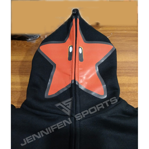 Sudadera con capucha de invierno 2026 100% algodón con forro polar para hombre, gruesa, con cremallera completa, personalizada, informal, transpirable, de secado rápido, holgada, al por mayor - Product Image 3
