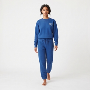 Conjunto de Sudadera de Cuello Redondo y Pantalones Jogger de Algodón Grueso para Mujer, Ropa Deportiva Casual de Dos Piezas, Ropa Urbana al por Mayor - Product Image 3