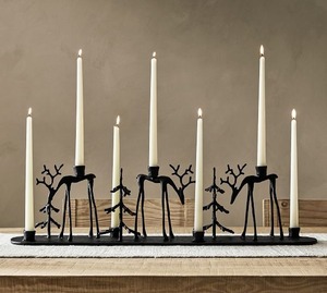 Support de bougie minimaliste pour les fêtes – Élégant support d'arbre pour des espaces hivernaux chaleureux - Product Image 3