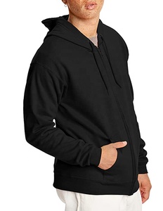 Sudadera con Capucha de Felpa con Cierre y Logotipo Personalizado de Alta Calidad, 100% Algodón, con Impresión Digital para Hombre, Estilo Hip Hop - Product Image 5