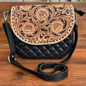 2025 mode à la mode usiné à la main en cuir diamant treillis matelassé sac à bandoulière de luxe en cuir véritable concepteur épaule sacs à main - Product Image 3