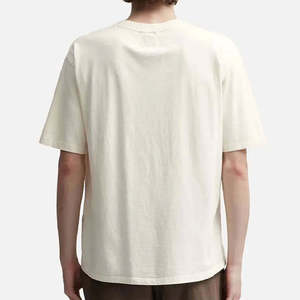 Boxy <b>Hip</b> Hop High Quality 220g Heavyweight Men's Regular Fit O-Neck Short Sleeve Breathable T-Shirt 100% Cotton Custom Knitted - Product Image 4