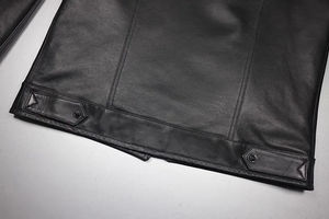 Chaqueta de Cuero Auténtico 100% Natural, Suave y Delgada, Estilo Casual, Ajustada, Estilo Denim Popular, Diseño Personalizado - Product Image 6
