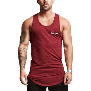 Premium Mens Fitness Stringer Tank <b>Top</b> Soft Fabric Gym Vest Muscle Fit Scoop Neck Workout Clothing Custom Made Tank <b>Tops</b> - Product Image 5