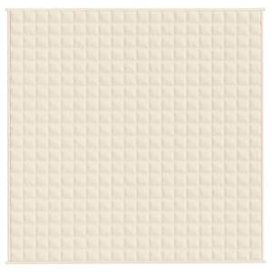 Couverture lestée en microfibre de polyester brossé 100% couleur crème clair - Product Image 3