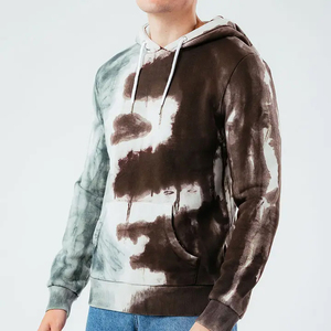 Ensemble de survêtement à capuche tie-dye pour homme, sweat-shirt et pantalon longs, imprimé par sublimation dégradé, style streetwear - Product Image 3