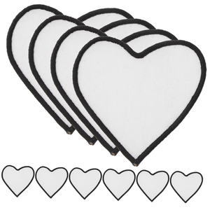 Hot Selling DIY Custom Blank Printed Sublimation 3D Iron-<b>on</b> Heart Sport Decorations Nonwoven Felt Fabric Featuring Logos 2025 - Product Image 6