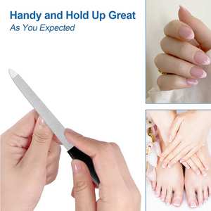 ตะไบเล็บสแตนเลสขนาดเล็กสองด้าน สำหรับการดูแลเล็บอย่างอ่อนโยน ทนทานและใช้งานได้ยาวนาน - Product Image 4