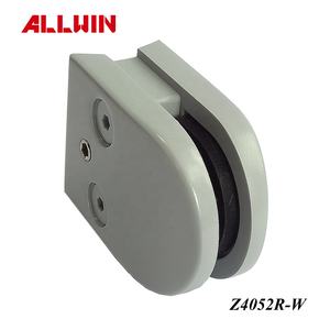 Abrazadera de Vidrio en Forma de D con Base Plana de Zinc de 45x63 mm, Clip para Barandilla de Vidrio, Herraje para Pasamanos - Product Image 5