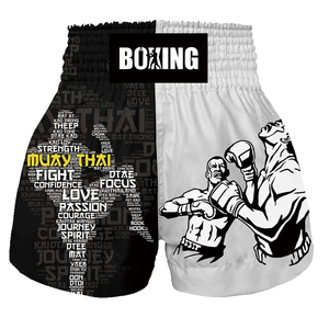 Pantalones cortos de boxeo Muay Thai para hombres, mujeres, niños, adolescentes, para Kickboxing, Lucha, MMA, Trunks, Sanda y Grappling - Product Image 5