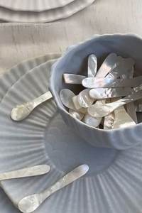 Cuillère en coquillage naturel faite à la main du Vietnam, ustensile de service pour collations et trempettes, décoration de maison côtière, cadeau de plage, fournisseur en gros - Product Image 6