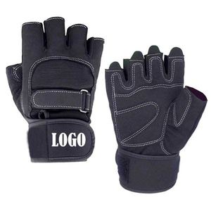 Guantes de Ciclismo Personalizados de Cuero, Medios Dedos, Elásticos, Transpirables, Antideslizantes, de Secado Rápido, Aerodinámicos, para Deportes al Aire Libre, ODM - Product Image 4