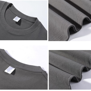 Blank <b>Box</b> Tee Tshirt <b>Drop</b> Shoulder Boxy Fit Crop TShirt Oversized Heavyweight T-Shirt Men - Product Image 3