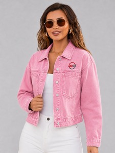 Gilet en jean en coton premium pour femme, sans manches, style classique avec fermeture boutonnée et style décontracté intemporel - Product Image 5